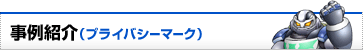 事例紹介プライバシーマーク（Pマーク）